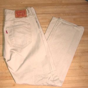 Levi’s 501 tan pants. Never worn. W32xL30